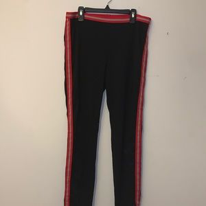 Hue striped leggings. Size: L